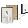 thumbnail image 3 of HAUS AND HUES Jesus Pictures for Wall - Jesus Framed Wall Art Painting, Christian Art Wall Decor, Jesus Wall Art, Picture of Jesus Christ Framed Jesus Decor, Religious Wall Decor (Black Framed, 12x16), 3 of 6