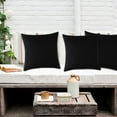 thumbnail image 2 of Solid Color Outdoors Waterproof Decorative Square Throw Pillow Covers Cushion Cases Pillowcases for Chair Sofa Garden,18 x 18 inch, 2 of 5
