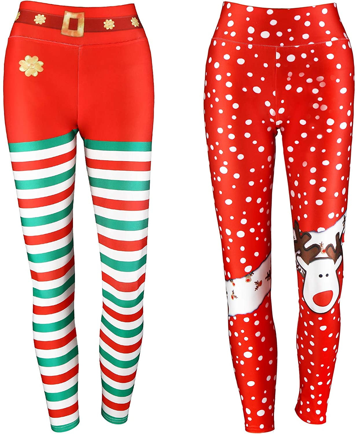 Christmas Leggings Funny Reindeer 