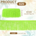 thumbnail image 2 of Uxcell Sequin Chainette Fringe Trim Tassel Sewing Trim Fringes for Latin Dress Stage Dance Fluorescent Green 5 Yard x 4 In, 2 of 7