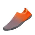 thumbnail image 3 of Domuza Men Women Casual Lightweight Quick Drying Aqua Shoes for Beach Diving Water Sport Orange 7（EU-38）, 3 of 4