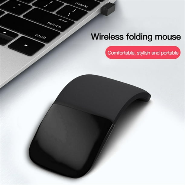 Bearachild 2.4 GHz Wireless Mouse Óptico Curvo para Laptop Tablet Notebook Juegos de teclado y mouse para computadora