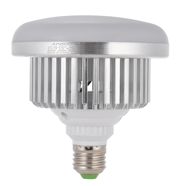 Andoer E27 40W lámpara ahorro de energía del bulbo del LED 5500K 3200K 4000K temperatura ajustable d Andoer Lámpara de fotografía