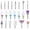 21pcs, variant on MelodySusie 21pcs Nail Drill Bit Set, 3/32'' Ceramic Diamond Carbide Bits for Acrylic Gel Nails, Salon Home Use