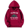 thumbnail image 5 of Columbia Inn Pine Tree Vermont Hoodies for Women Long Sleeve Christmas Graphic Hooded Sweatshirt with Pockets Pullover Tops, 5 of 7