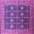 thumbnail image 1 of Ahgly Company Indoor Square Oriental Purple Traditional Area Rugs, 7' Square, 1 of 4