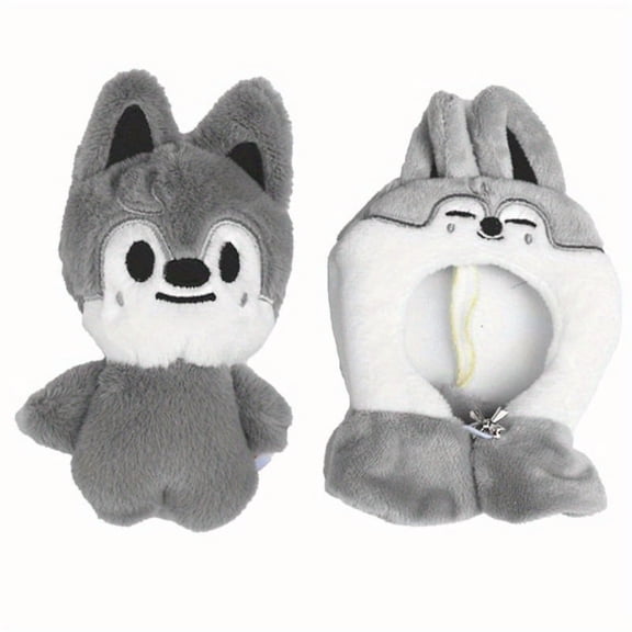 Mini Plush Animal Dolls with Cape - Cute Anime Plush Pillow Collection Soft PP Stuffed Animal Decor for Bed Desk Shelf