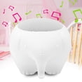 thumbnail image 4 of Linda mascota elefante en forma de altavoz inalámbrico portátil Bluetooth 5.0 estéreo de 400 mAh con micrófono (blanco), 4 of 8