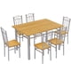 thumbnail image 2 of Comedor 4 Sillas con Mesa Rectangular Estilo Moderno Estructura Metálica y Cubierta Tipo Madera para Cocina o Comedor, 2 of 8