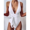 thumbnail image 2 of Women's One Piece Swimsuit Bikini Set Deep V-neck Swimwear Sexy Bathing Suits for Girls,S/M/L/XL/XXL, 2 of 7