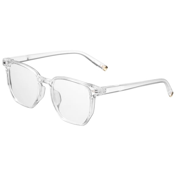 Sunglasses for Women Men, PC Square Sunglasses, Transparent