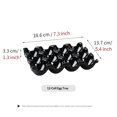 thumbnail image 2 of 12 Cup Ceramic Egg Tray - Whole Dozen Porcelain Egg Holder Container Storage Organizer Decorative Serving Stand Serveware for Refrigerator Countertop, 2 of 5