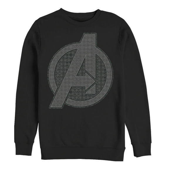 Men's Marvel Avengers: Endgame Logo Icon Tiles  Sweatshirt Black X Large