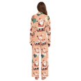 thumbnail image 3 of FORMRS Womens Pajama Set Long Sleeve Top and Pants with Pockets Soft Comfy Lounge Sleepwear, Sizes S-2XL, Pink Christmas Santa, 3 of 7