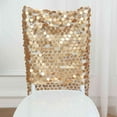thumbnail image 6 of Balsa Circle Matte Champagne Big Payette Sequin Chiavari Dining Chair Back Slipcover Party Events Home Decorations Supplies, 6 of 8