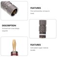 thumbnail image 2 of Miangastore 10pcs Banana Plug Speaker Wire With Banana Plug Wire Connector Banana Clip, 2 of 8