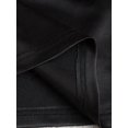 thumbnail image 3 of Women Satin Lace Patchwork Long Sleeve Mini Dress Cowl Neck Ruched Bodycon Dress for Party Evening, 3 of 5