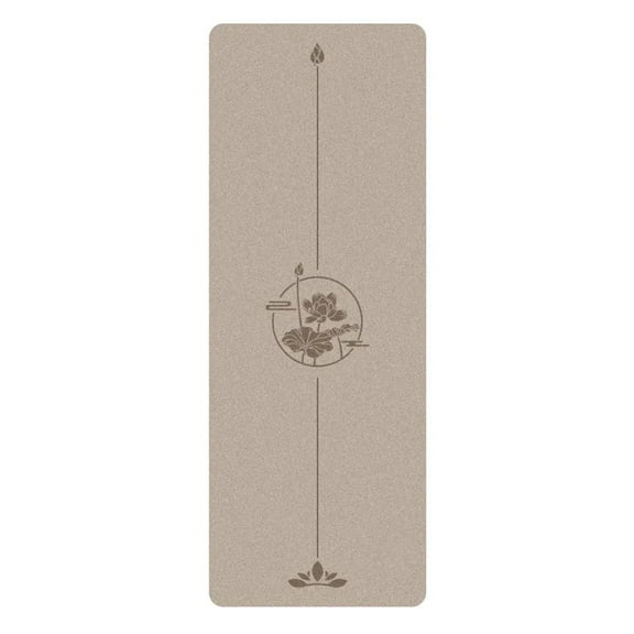 ZZ Natural Rubber Yoga Mat Wear-Resistant Non-Slip Easy Care Anti-Pressure Anti-Wrinkle Thick Fitness