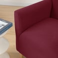 thumbnail image 4 of Stretch Mid Century Modern Armchair Slipcover 1-Piece Jacquard Accent Chair Covers with Arms Soft Waterproof Chair Slipcovers for Living Room Furniture Protector Office Reception Reading, 4 of 7