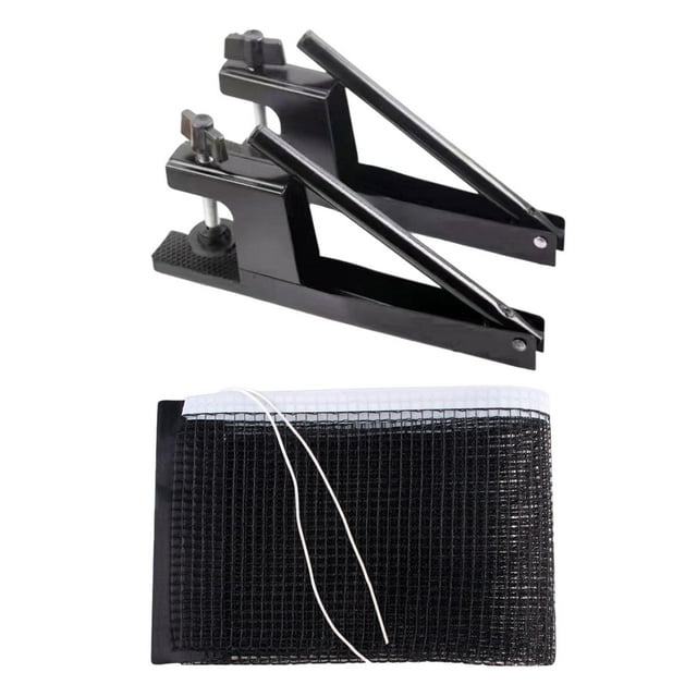 jinwen Ensemble de Poteaux de Filet de Tennis de Table Accessoires de Table de Jeu Pratique Professionnelle Maille