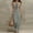 Gray, variant on Women Halter Neck Sleeveless Bodycon Maxi Dress, Solid Color Slim Fit Ruched Long Slip Dress, Elegant Evening Gown Light Blue XL(XL)