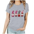 thumbnail image 2 of Neewe Women Cute Heart Graphic Crewneck Short Sleeve Regular Fit Casual Tee T-Shirts Tshirt Tops, 2 of 7