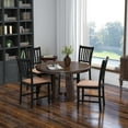 thumbnail image 2 of Costway Set of 4 Dining Chair Kitchen Black Spindle Back Side Chair with Solid Wooden Legs, 2 of 7