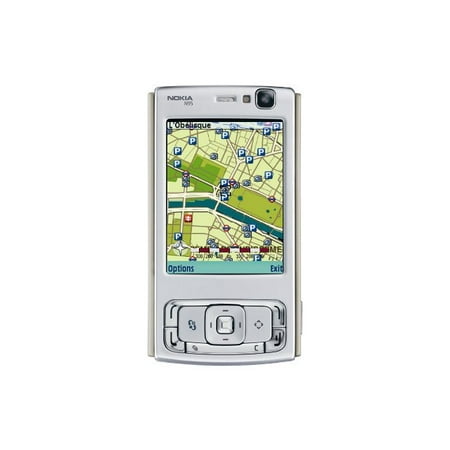 Nokia N95 - 3G smartphone - microSD slot - LCD display - 2.6" - 240 x 320 pixels - rear camera 5 MP - silver, deep plum