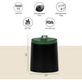 thumbnail image 5 of PINNACLE Insulated Stainless Steel Ice Bucket with Lid, Tongs & Collapsible Handles Green, 5 of 9