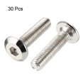 thumbnail image 2 of Tornillos hexagonales M6x25mm de acero al carbono niquelado, paquete de 30, 2 of 4