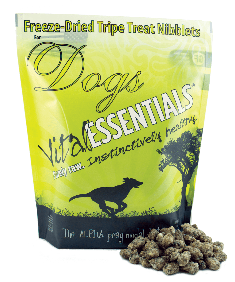 Vital Essentials Nibblets Grain Free Beef Tripe Freeze Dried Dog Treats