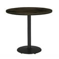 thumbnail image 5 of KFI Studios Urban Loft 2.5' Round Bistro Table, Barnwood, Black Base, 5 of 6