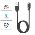 thumbnail image 5 of [2 Pack, USB-C+USB-A] Smart Watch Charger Compatible with GloryFit T80 T70 T60 T50 P99 P98, Charging Cable for TiklandT60/P98, PuqoT80, MatastT60/P99, uaueT60/T50 Smartwatch, Black, 5 of 7