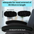 thumbnail image 2 of Armchair Cover,Happon 2Pcs Removable Office Chair Armrest Slipcovers, Elastic Band Chair Arm Rest Sleeves, Washable Office Chair Armrest Cover Pads Office Chair Arm Replacement(Black), 2 of 7