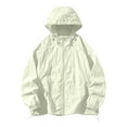 thumbnail image 2 of Jinhomg Mens Sun Shirt Lightweight Long Sleeve Full Zip Hoodies UPF 50+ Sun Protection Summer Outdoor Workout Rash Guard Mint Green L, 2 of 6
