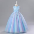 thumbnail image 2 of HuaAngel Big Girls Gradient Color Embroidery Floral Evening Princess Pageant Dress Q1389 Sizes 5-16, 2 of 4