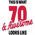 thumbnail image 3 of Ambesonne Saying Duvet Cover Set, 70 Years Lettering Party, Twin, Dark Coral White, 3 of 3