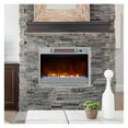 thumbnail image 3 of 23 Inch Electric Fireplace Insert 1500W Recessed Heater with Remote, 5 Flame Colors, 5 Brightness Levels, CSA Certified, Sleep Mode, 1000 sq ft Heating Area, Black/Silver, 3 of 9