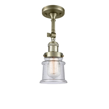 Innovations Lighting 201F-AB-G184S Small Canton 6 Wide Convertible Semi-Flush Ceiling
