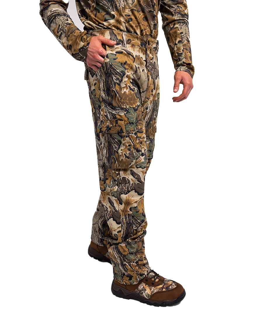Realtree Men’s 6-Pocket Cargo Camo Hunting Pants , Regular Fit, Straight Leg, Camo Pants for Outdoor, Hiking Wear | S-4X