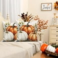 thumbnail image 6 of DaShan Fall Pumpkin Throw Pillow Covers 20x20 Set of 2,Autumn Leaves Pillowcase Cushion Cover for Couch Sofa Bed, 6 of 6