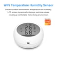 thumbnail image 2 of Sensor Irfora WiFi Sensor inteligente de temperatura y humedad Aplicación Tuya Control remoto con pantalla LCD Sensor T&H de alta precisión ℃ / ℉ conmutable Irfora Sensor, 2 of 7