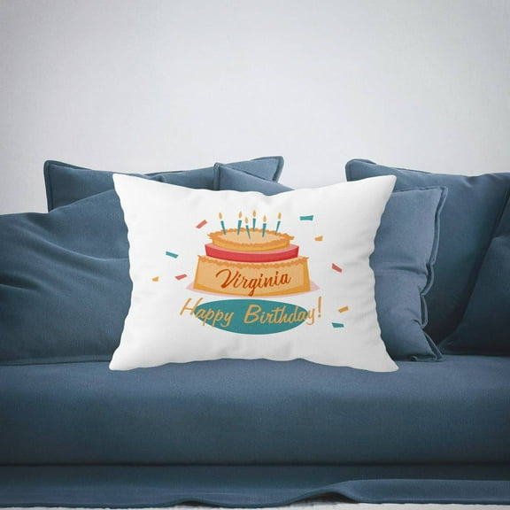 Personalized Birthday Pillow Case with Name
