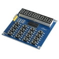 thumbnail image 1 of Pantalla TM1638 Control MCU de 3 cables LED de 8 bits Módulo de visualización y escaneo de teclado de 16 teclas para, 1 of 8