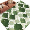 thumbnail image 2 of 5x8 Washable Area Rug, Sage Green Moroccan Non-Slip Large Rectangle Rug for Living Room Dining Room, Abstract Gradient Gold Green Geometric Indoor Floor Mat for Home Decor, 2 of 9