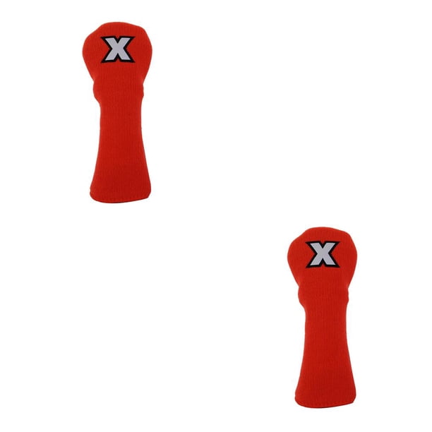 Greeniant Cubiertas para cabezales de golf Hermosos accesorios deportivos Cubierta para cabezales reparable profesional para accesorios para Naranja/Negro-Tipo X 2piezas