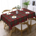 thumbnail image 2 of Rectangle Table Cloth, Tartan Clan Stewart Plaid Black Red Check Pattern Resistant Washable Tablecloth Decorative Table Cover for Dining, Indoor and Outdoor, 2 of 6