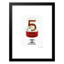 Shopping Fashion Designer Snow Globe - Framed Print