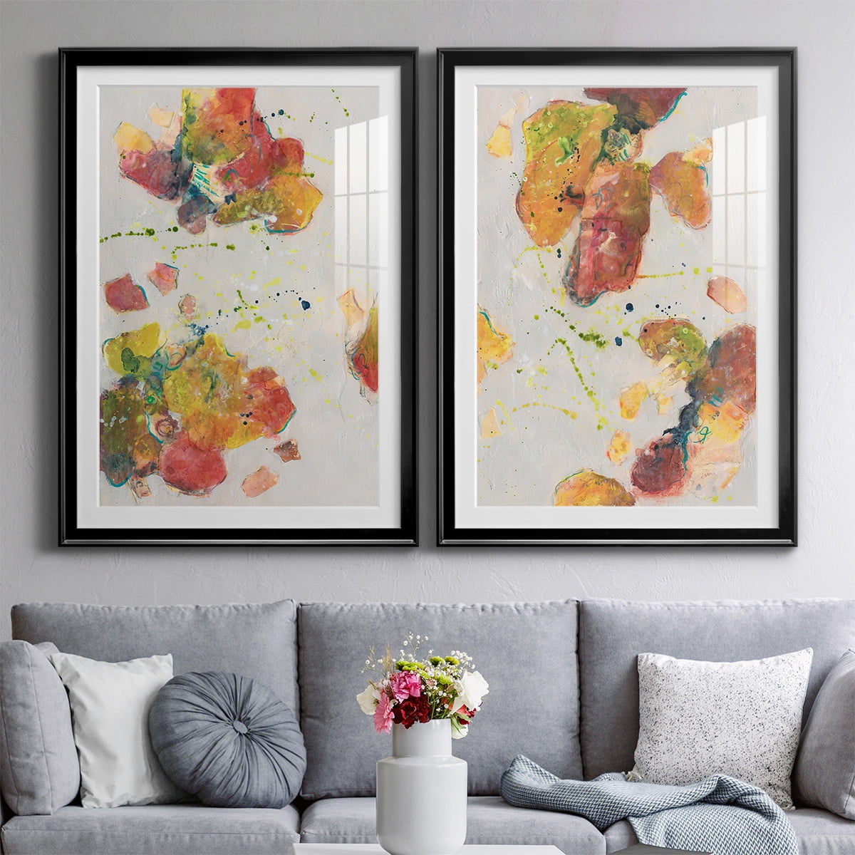 Wexford Home Attracting Love I Premium Framed Print, 22.5" x 30.5" - Ready to Hang, Black (Set of 2)
