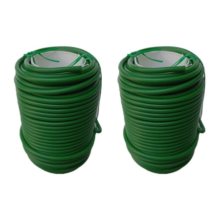 2Pcs 20m Plant Tie Flexible Garden Ties Green Multifunction Tie Plastic Garden Support Organizing